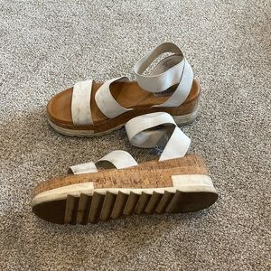 White Steve Madden espadrilles